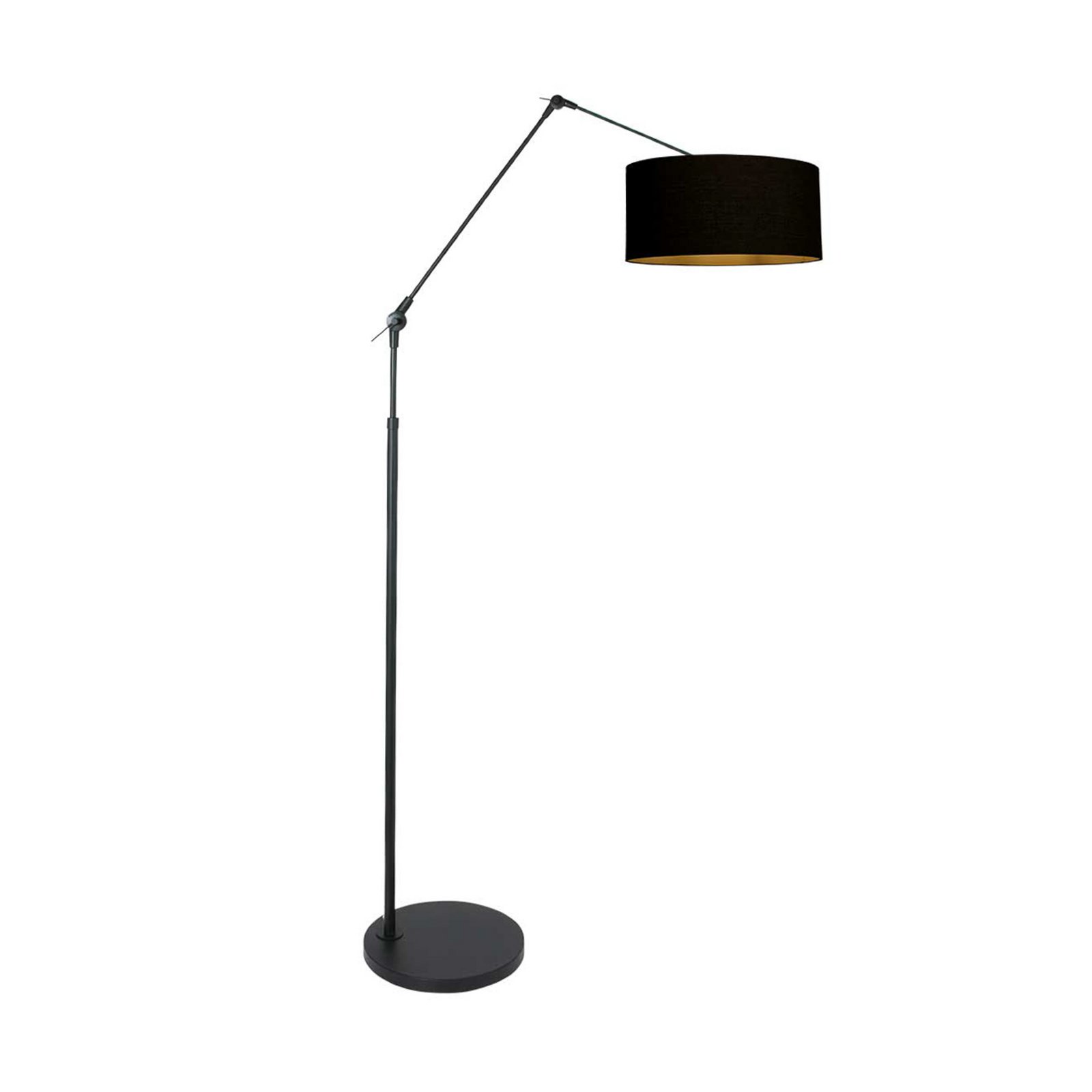 Lampadar Prestige Chic negru/negru-auriu Înălțime 250 cm