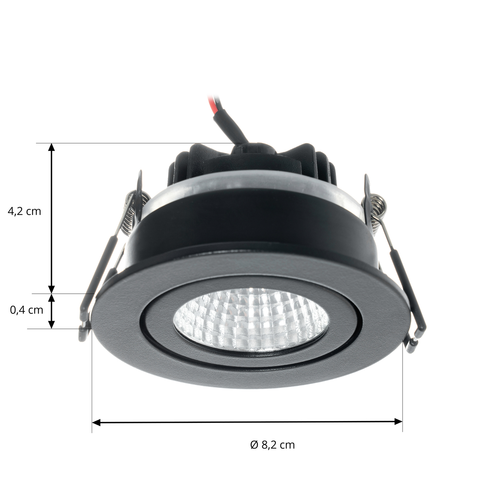 Jyra LED Recessed spot 2700K IP65 Black - Arcchio