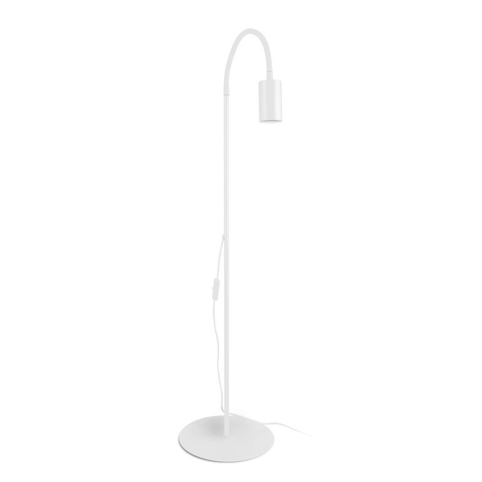 Lampadaire Eye Flex avec bras flexible blanc