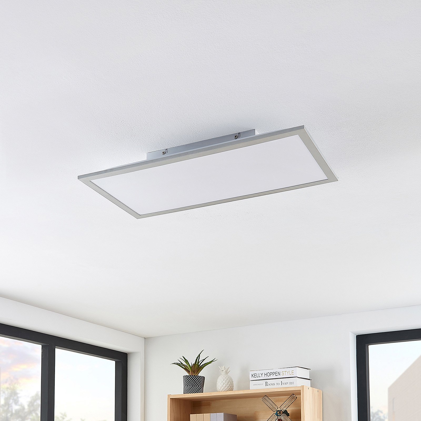 Stenley LED Taklampe 59x29 4000K White/Silver - Lindby