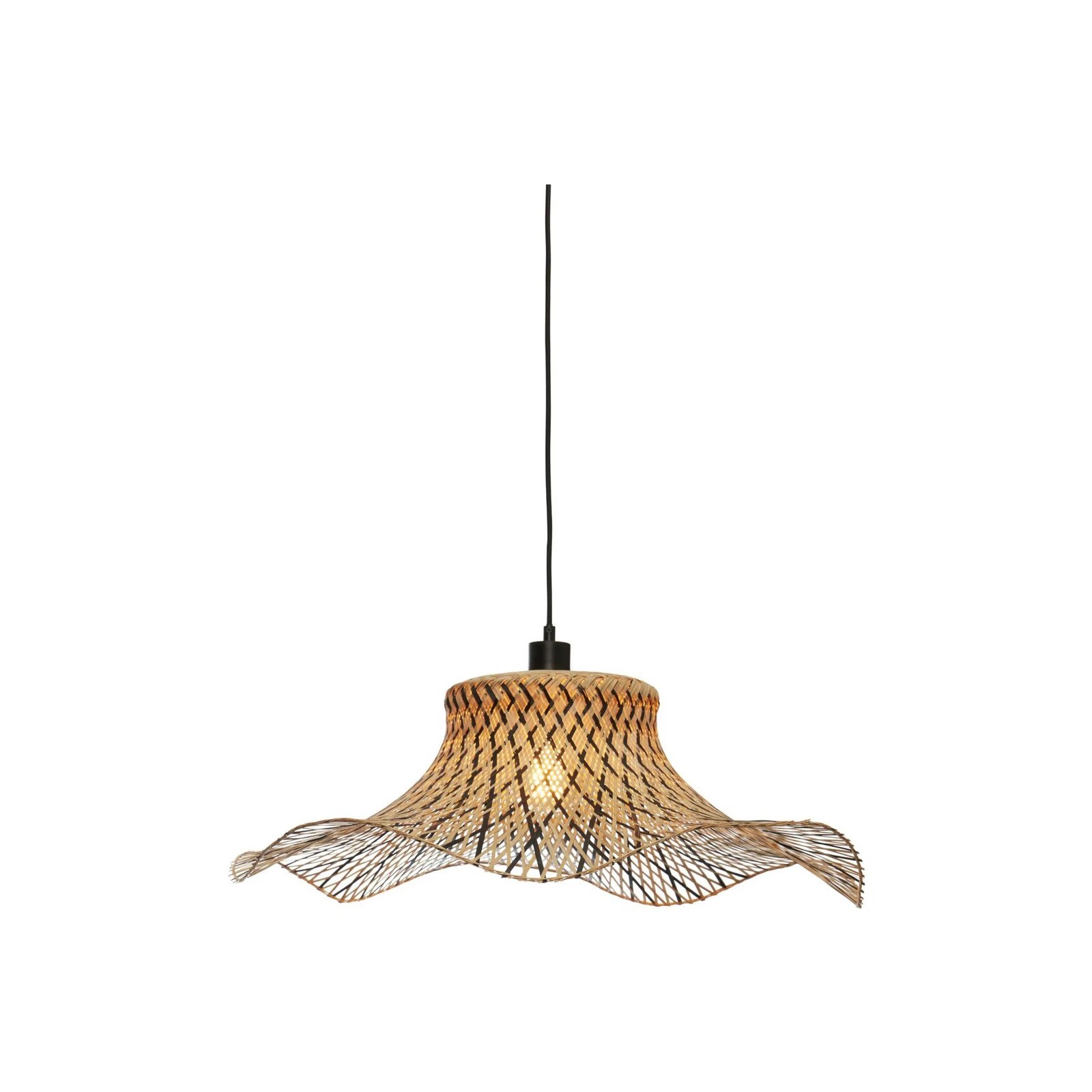 GOOD & MOJO Ibiza hanglamp Ø 65 cm zwart/naturel