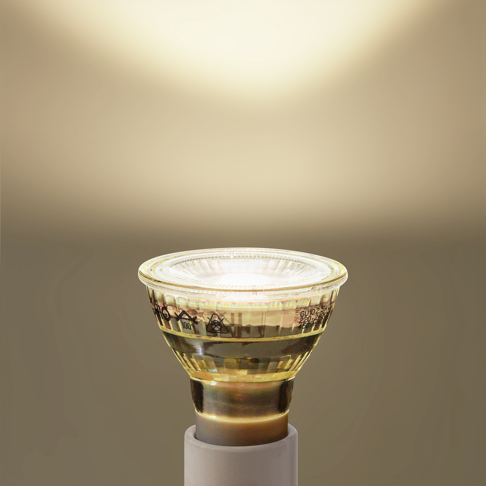 Arcchio LED-pære GU10 2,5W 4000K 450lm glass sett med 10 stk