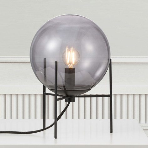 Kugel Design Steh Leuchte Wohn Ess Zimmer Beleuchtung Glas Stand Lampe  chrom 
