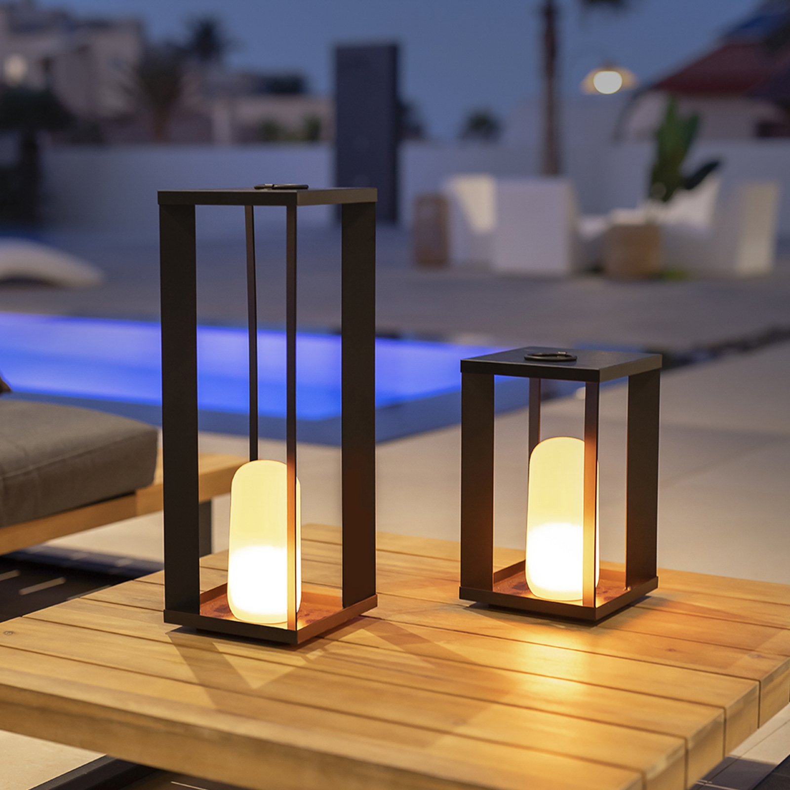 Newgarden Siroco LED patio light with rechargeable battery