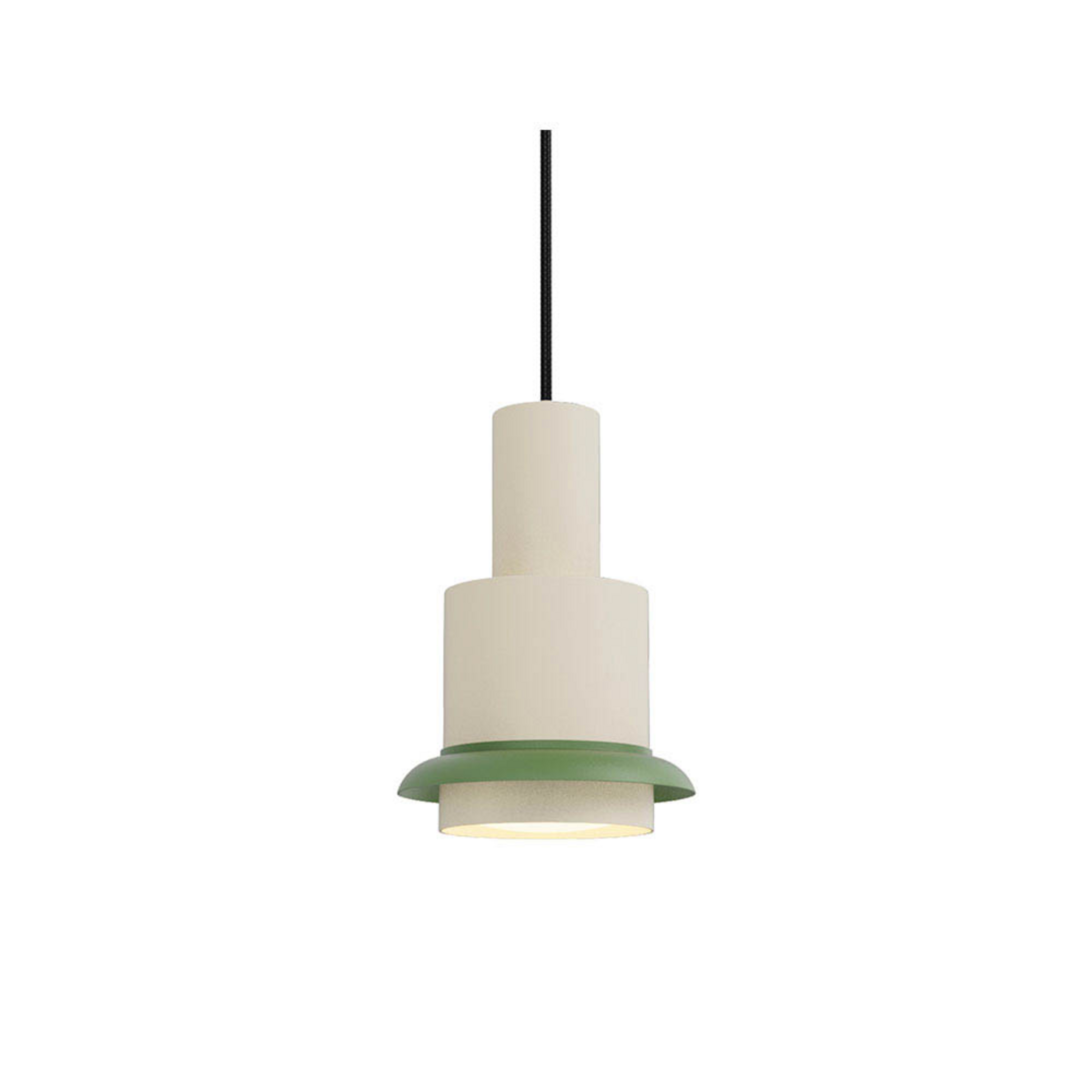 Chaumont Pendelleuchte Ø15xH22 White/Green - DCW