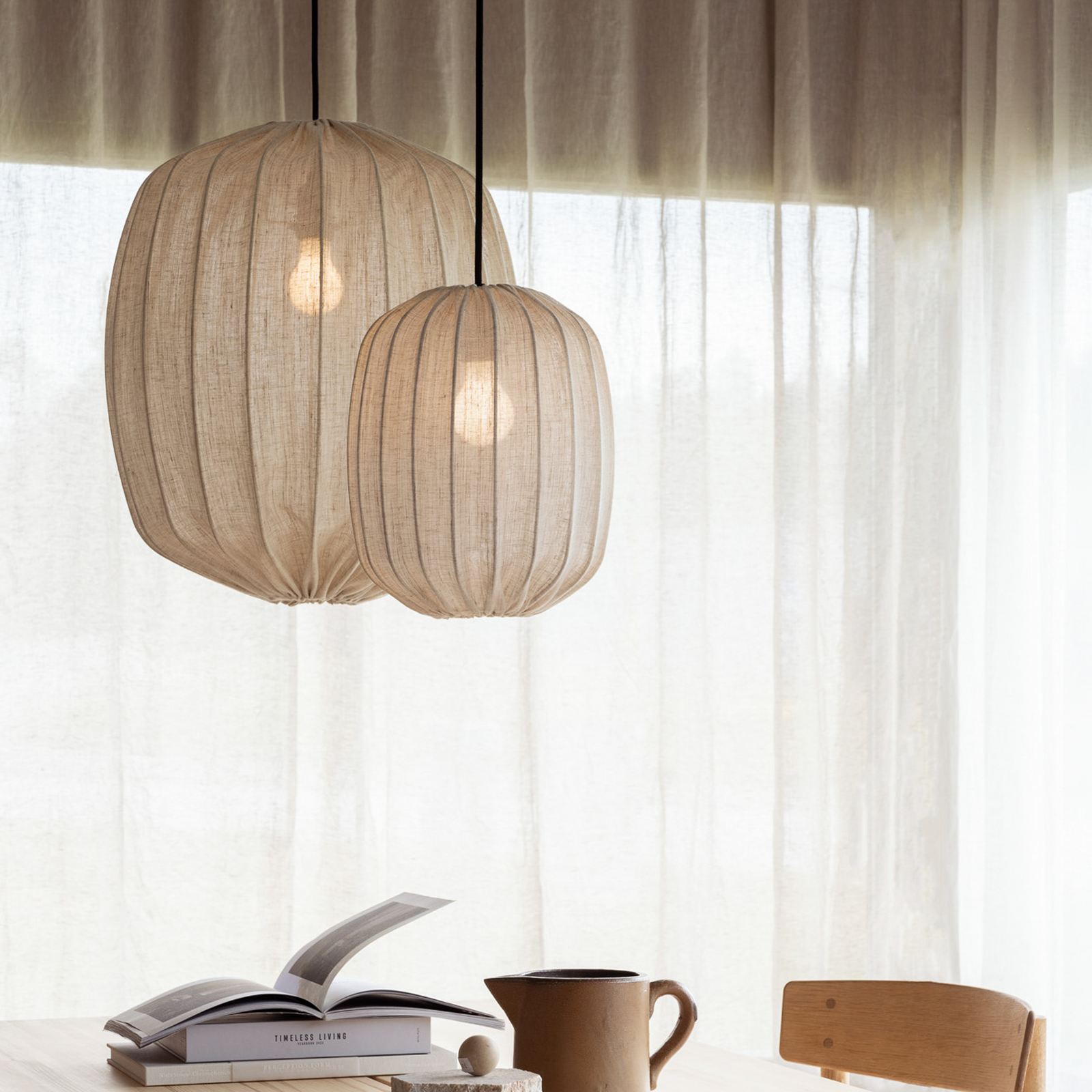 Prisma 45 Schirm Linen Natural - Watt & Veke