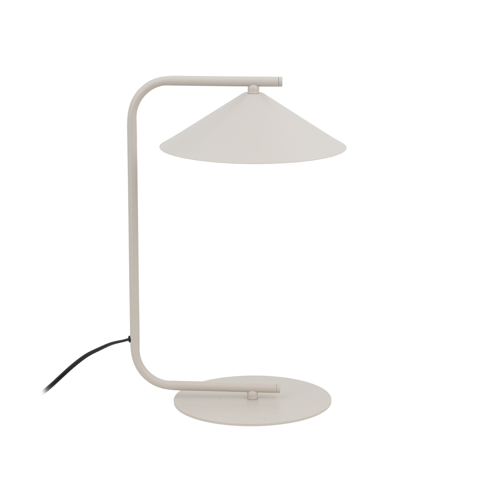 tafellamp Lume, crème, metaal, hoogte 42 cm