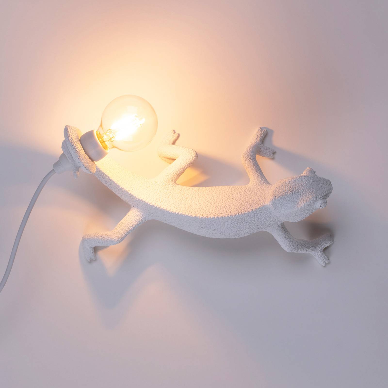 SELETTI LED-dekorvägglampa Chameleon Lamp Going Down USB