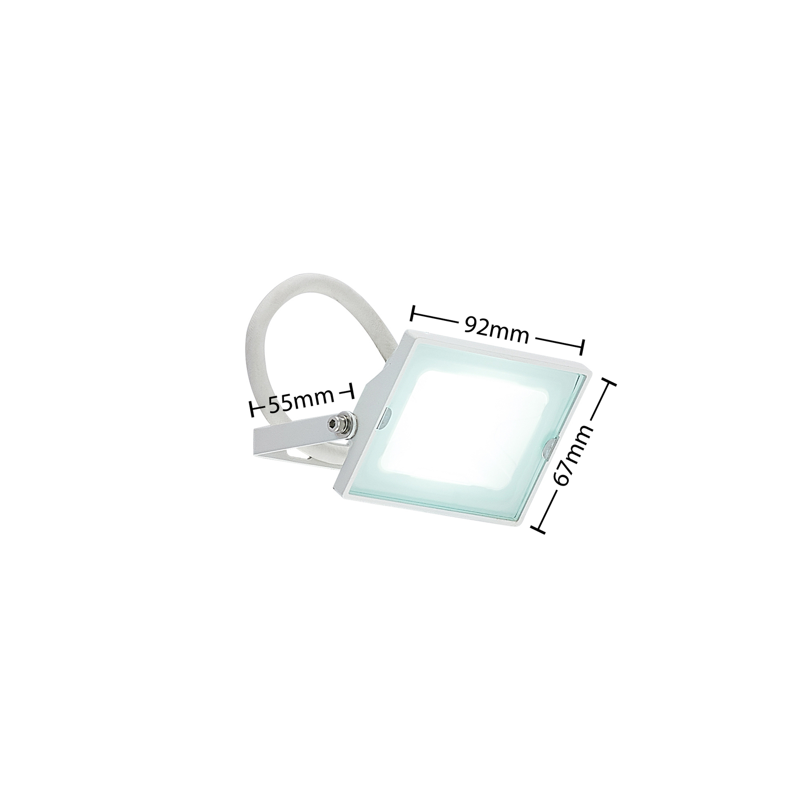 Lindby Aine foco LED exterior blanco 6,7 cm