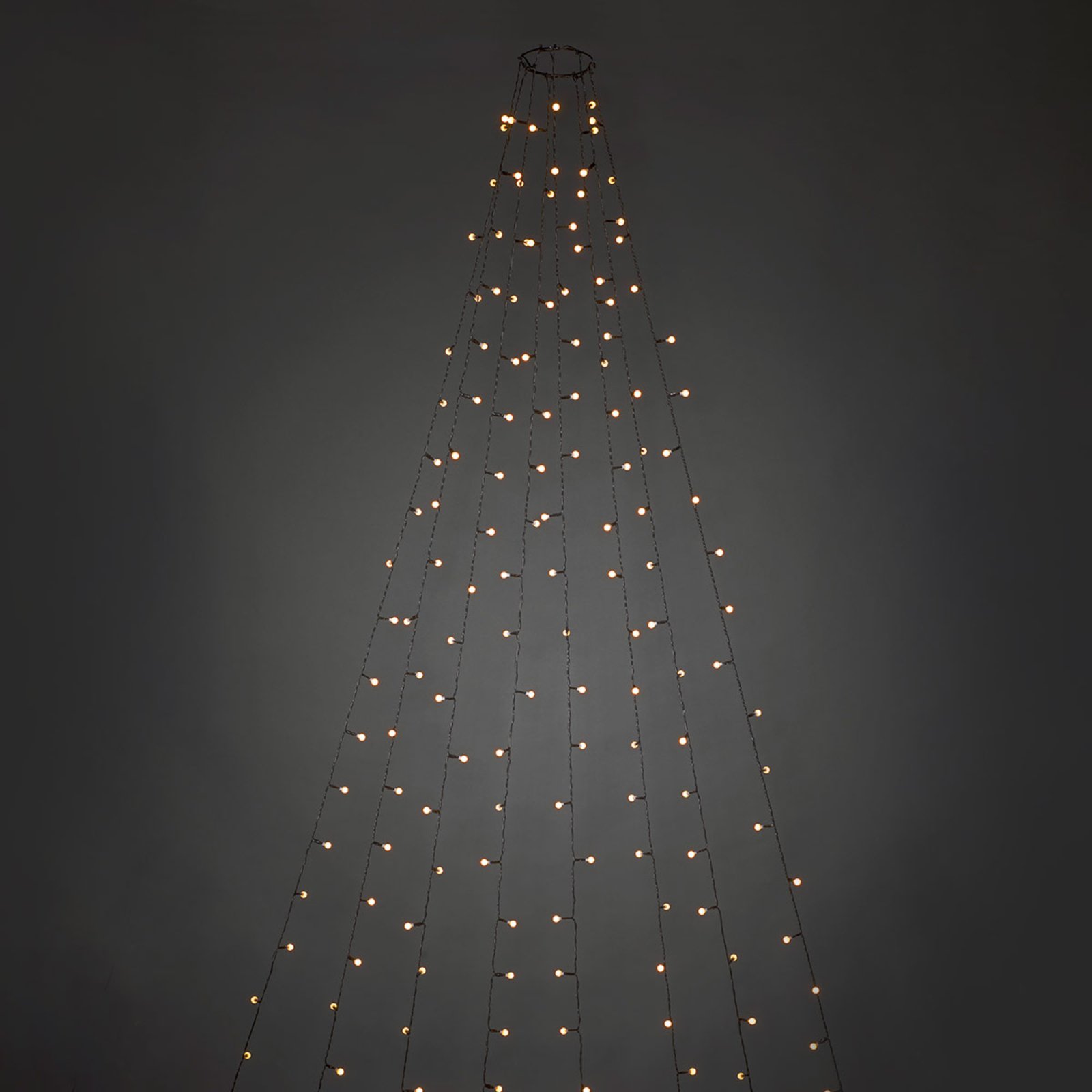 Guľový LED plášť na stromček, predmontovaný, 240 fl