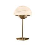 Mėnulio stalinė lempa iš Murano stiklo, alabastras
