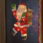 Santa Claus window picture with LEDs 20-bulb