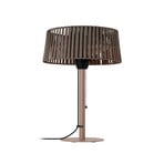 Pyravo varmestråler, brun, aluminium, høyde 70 cm, IP44 – Lucande