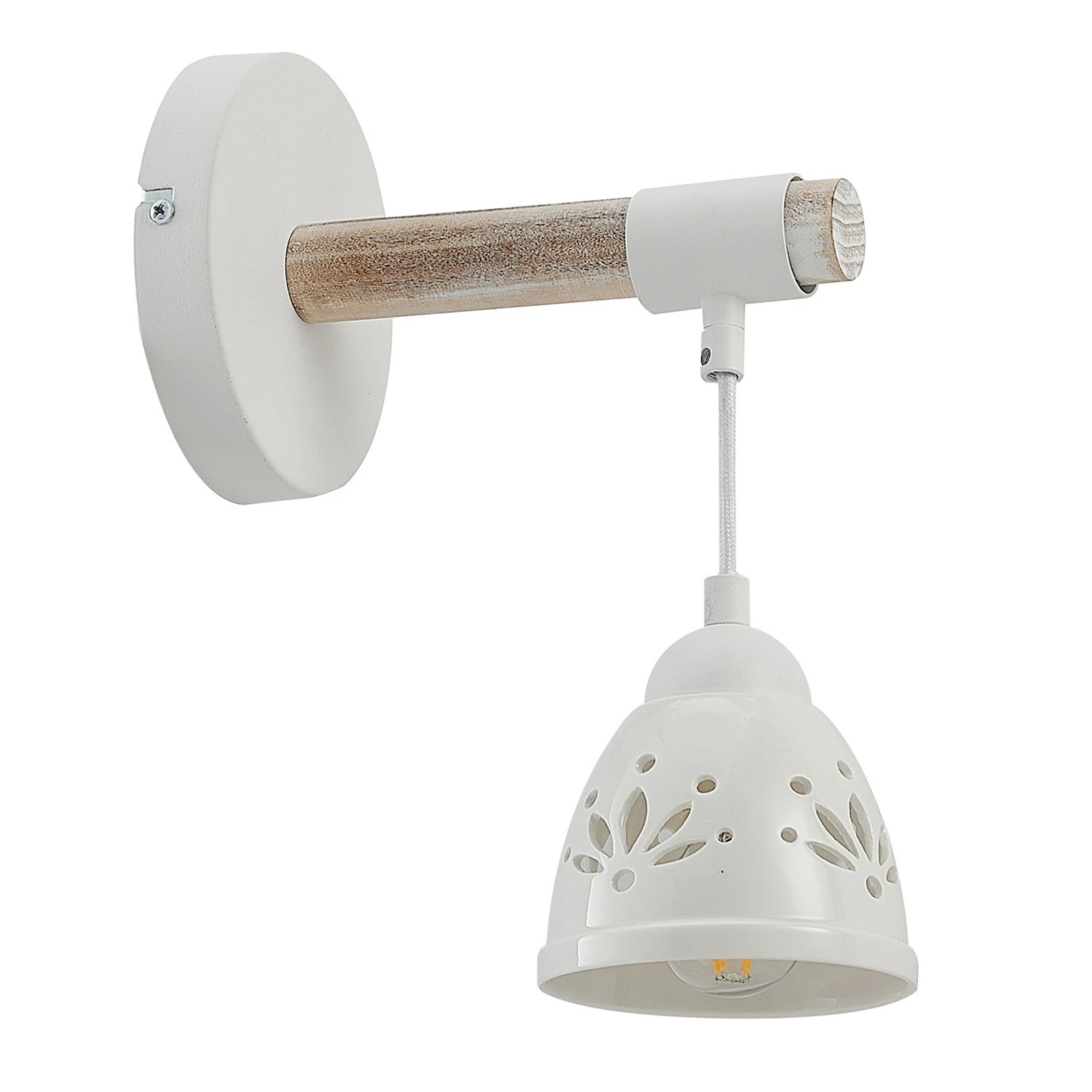 Lindby Pimana wandlamp met keramiekkap