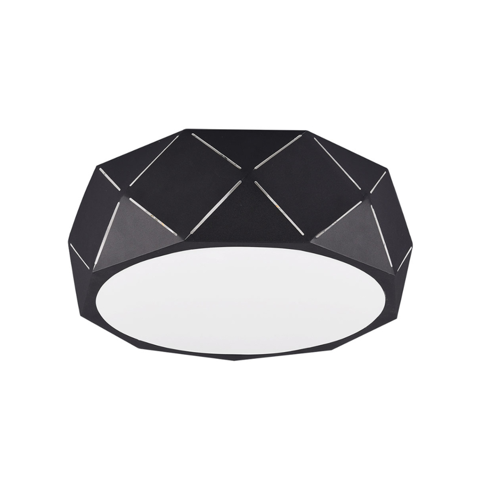 Zandor ceiling lamp with a black lampshade