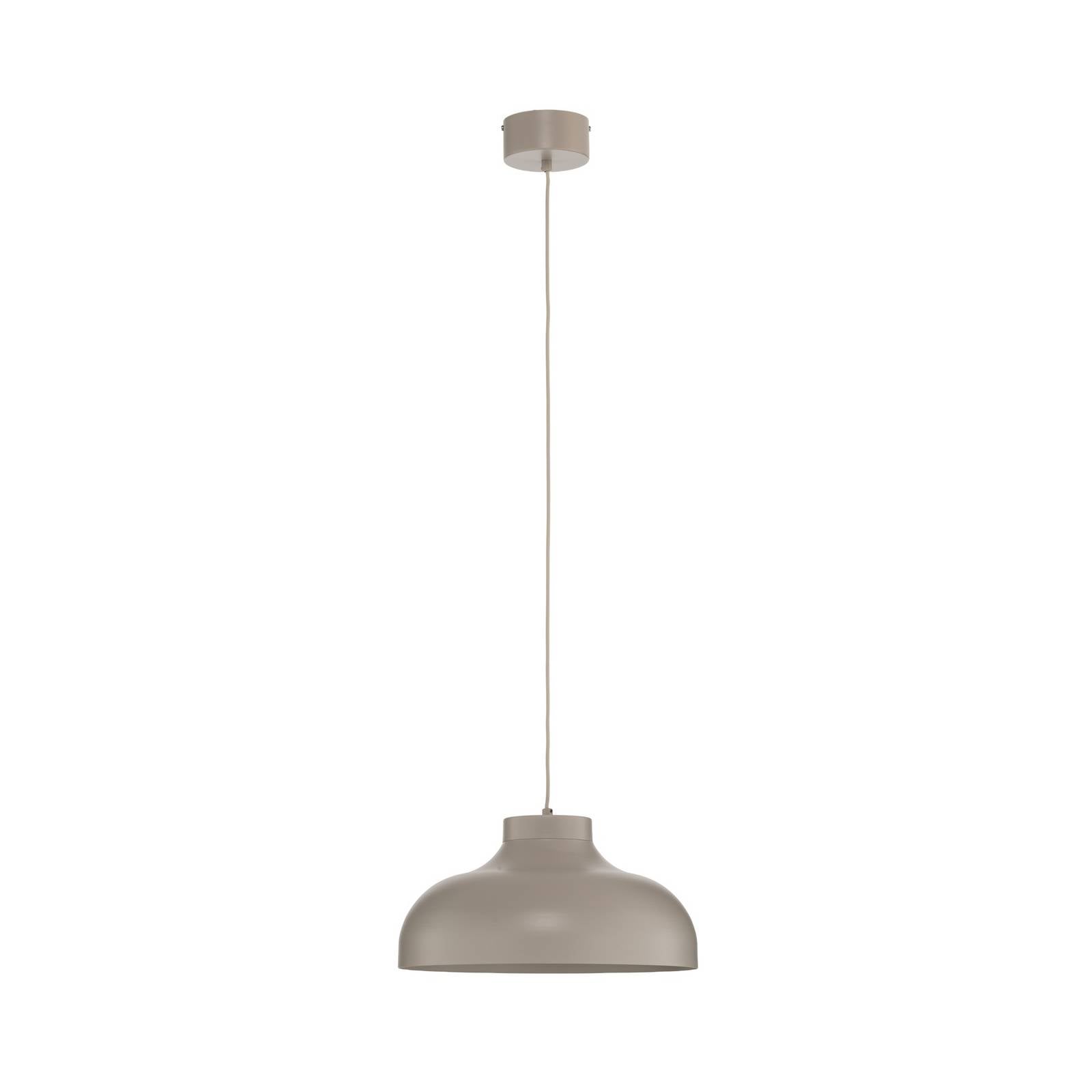 Hängeleuchte Basca, beige, Metall, Ø 40 cm, E27