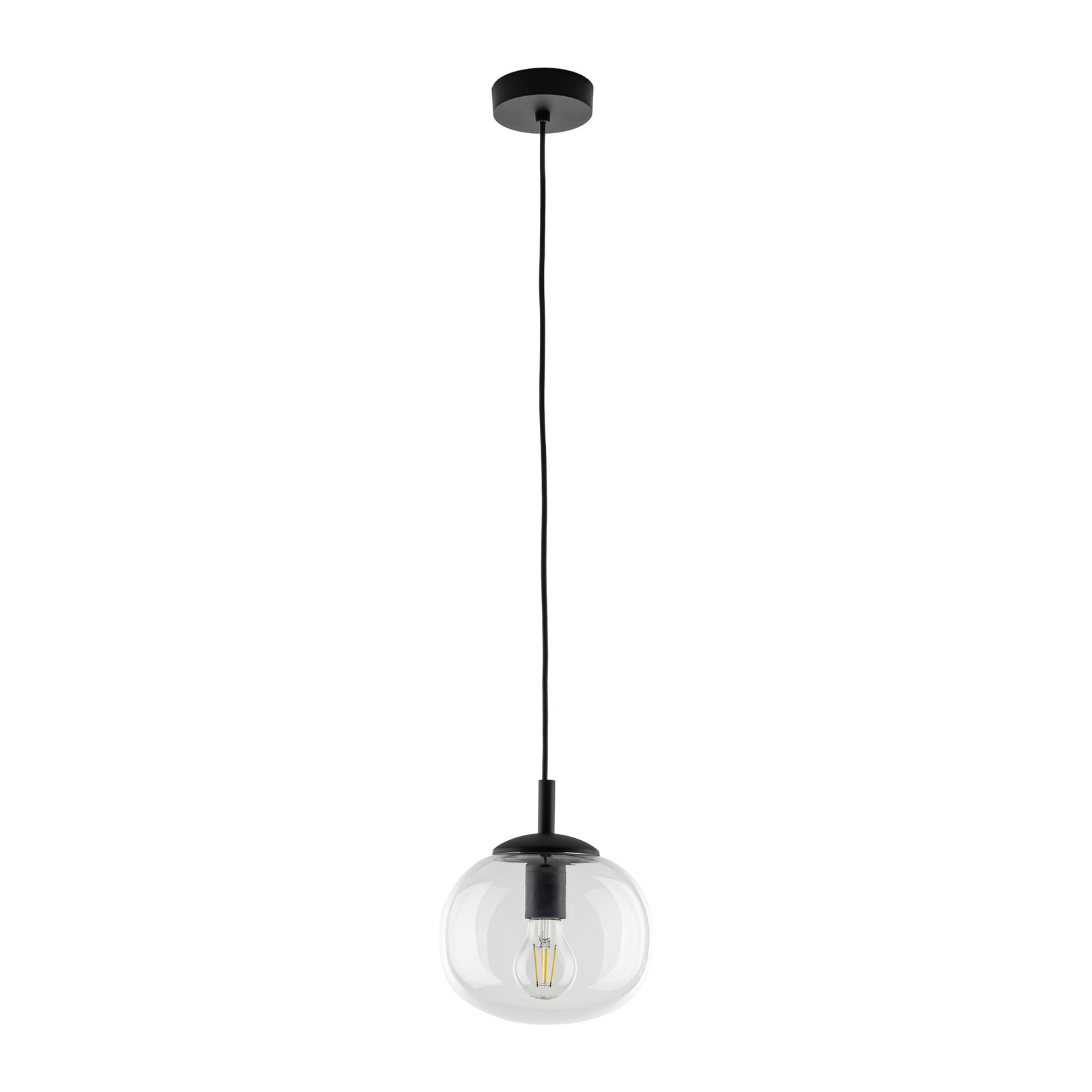 Vibe hanglamp, helder glas, Ø 20 cm