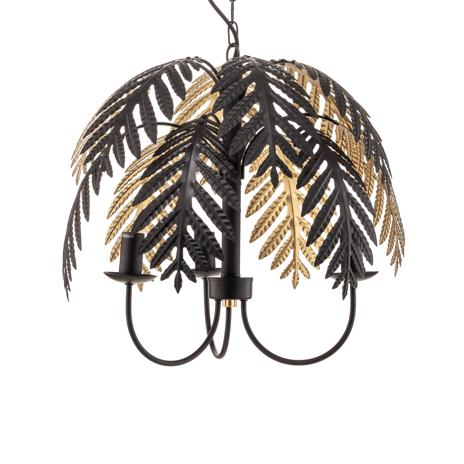 Lucande Aparas lampa wisząca leaf look, 1-punktowa, 50 cm