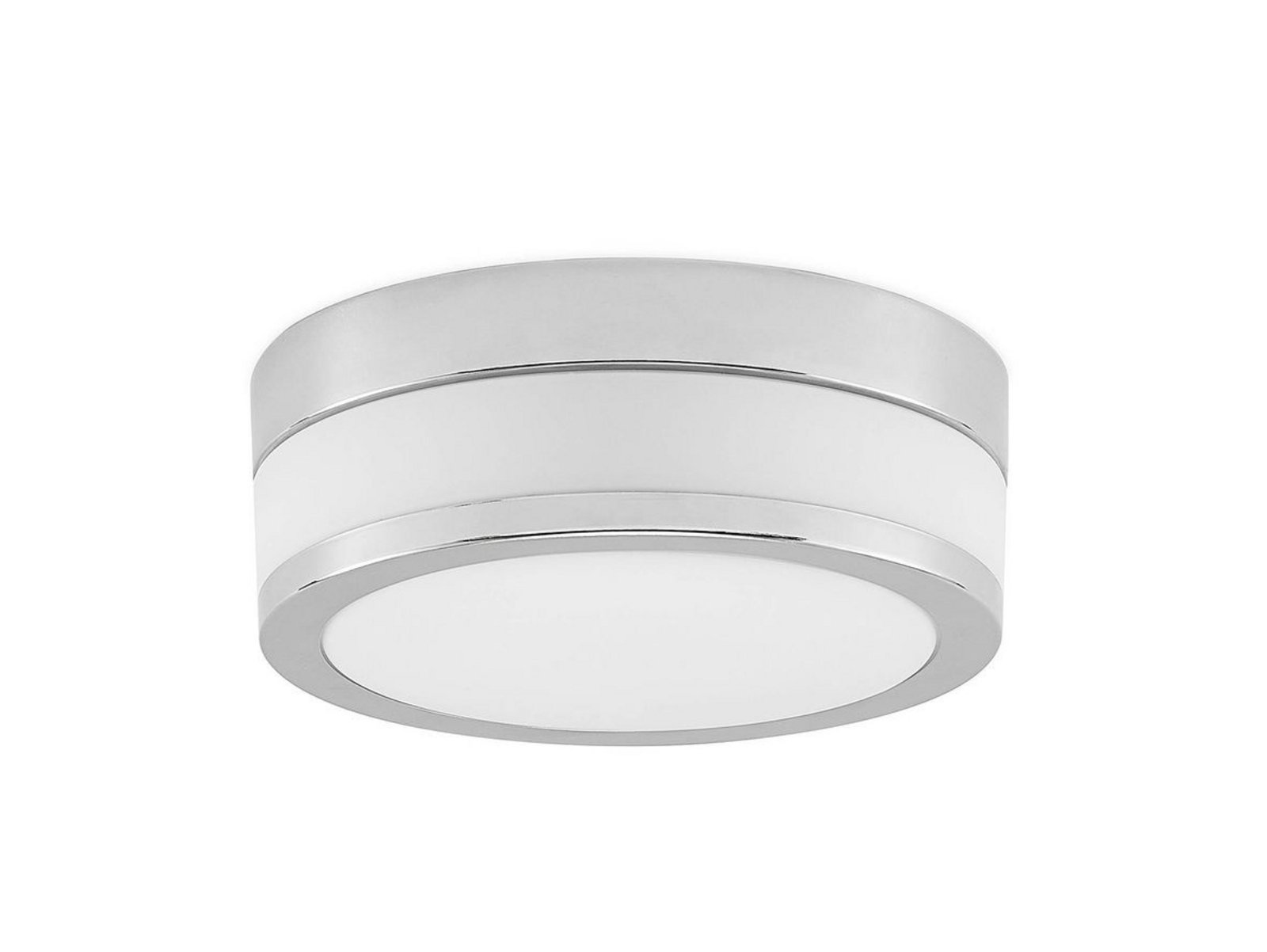 Lindby Flavi Bad-Deckenlampe, Ø 23 cm, chrom