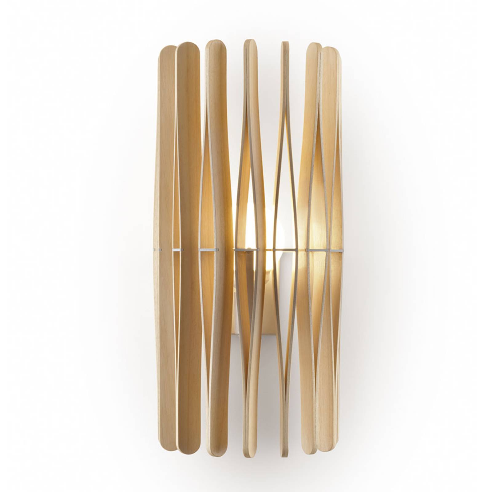 Fabbian Stick applique en bois cylindrique