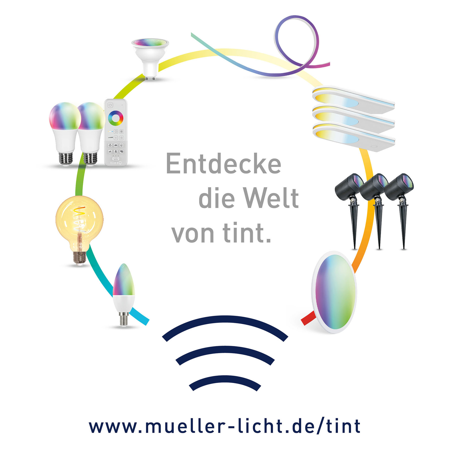 Müller Licht tint telecomando per prodotti white