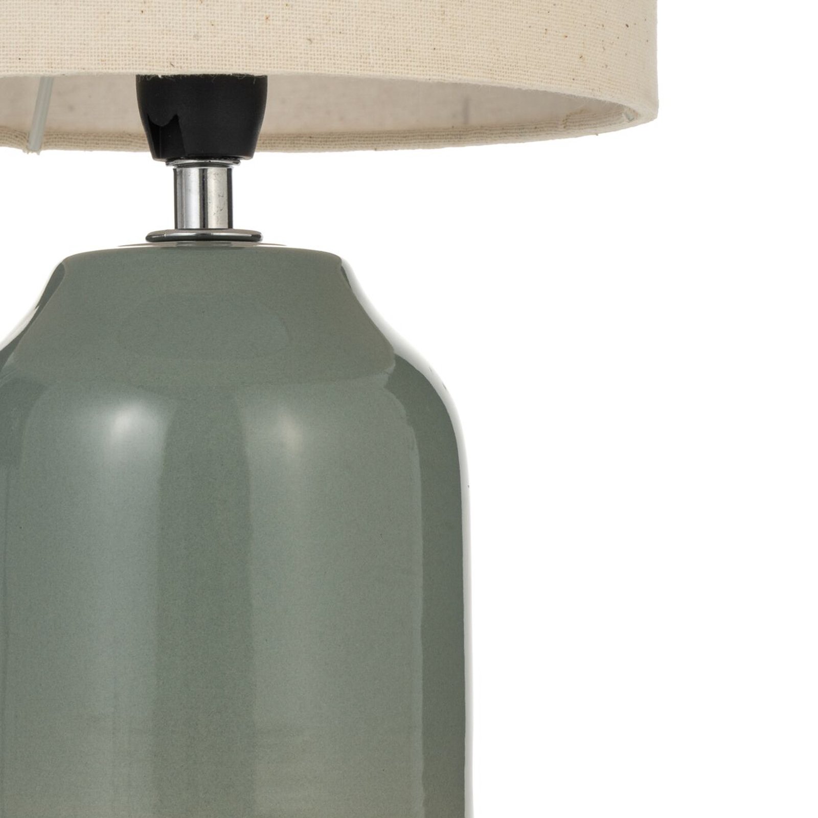 Pauleen Sandy Glow table lamp, cream/green
