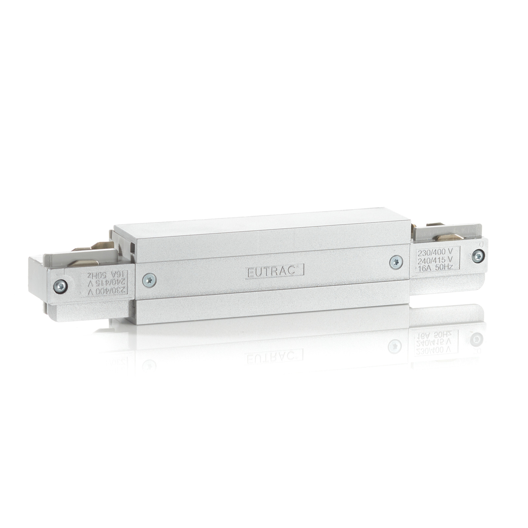 EUTRAC Eutrac I-connector feed-in option, silver, L: 12 cm