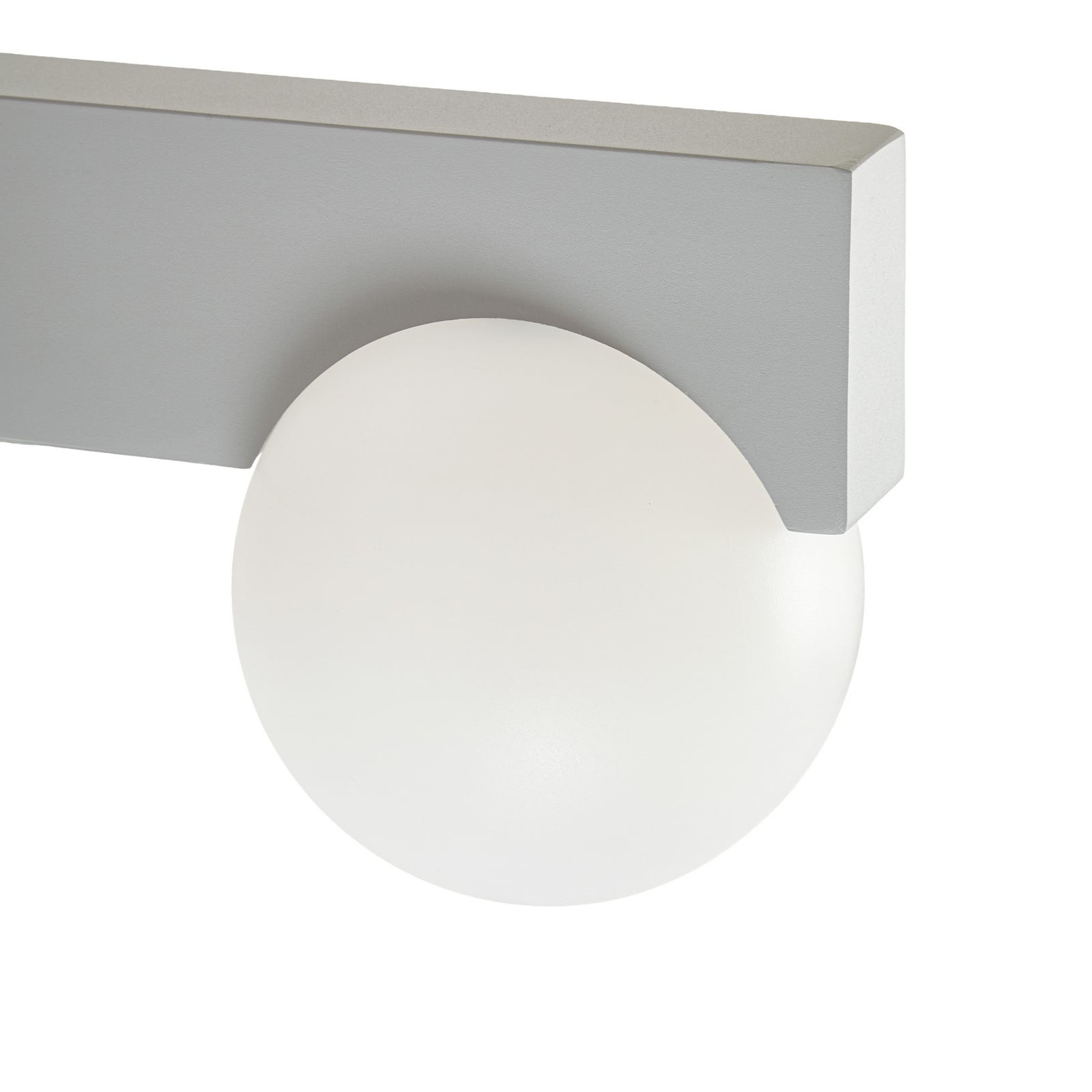 Aplique LED para exterior Lucande Vijon, gris claro, CCT, IP44