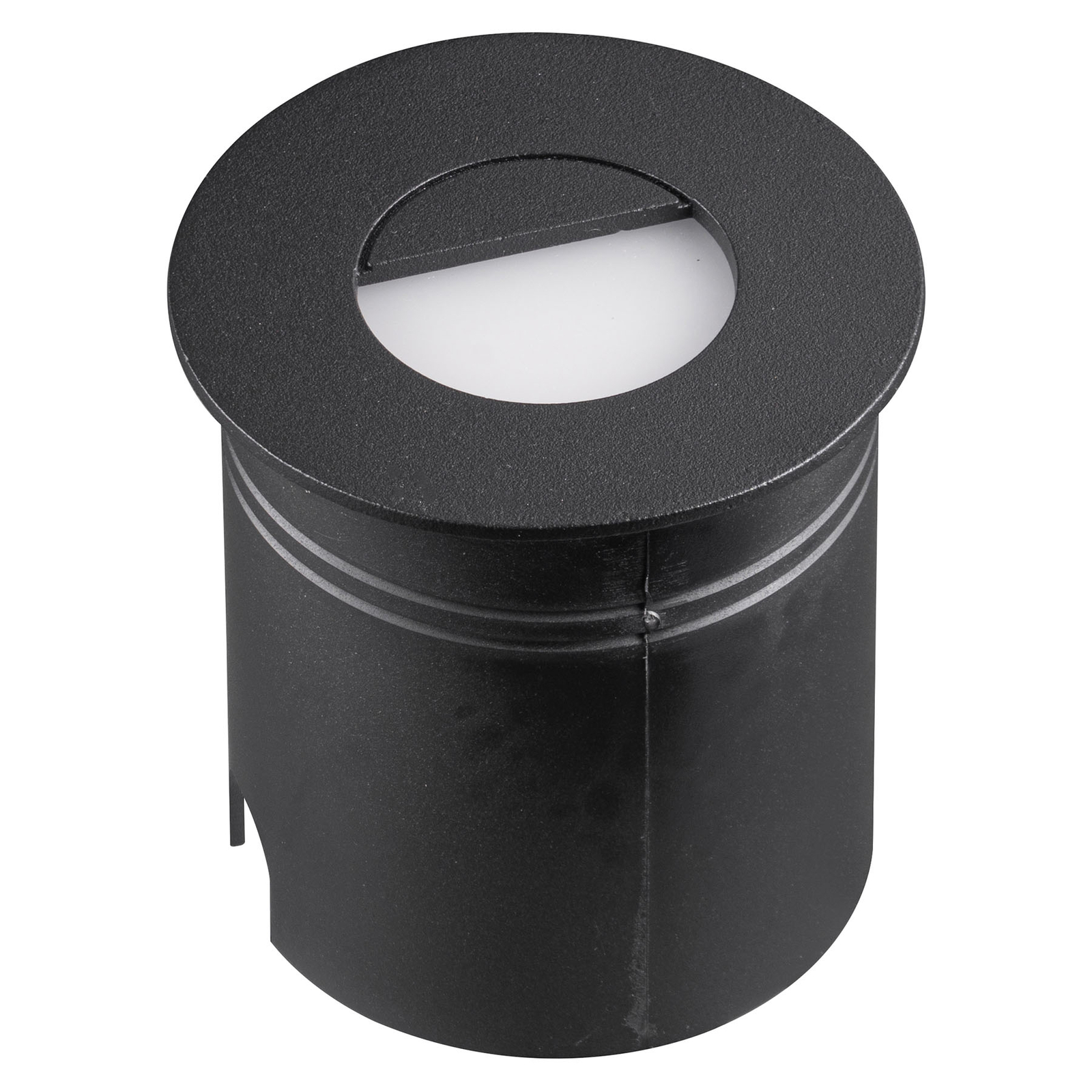 Aspen LED-innfellingslampe med spreder rund svart