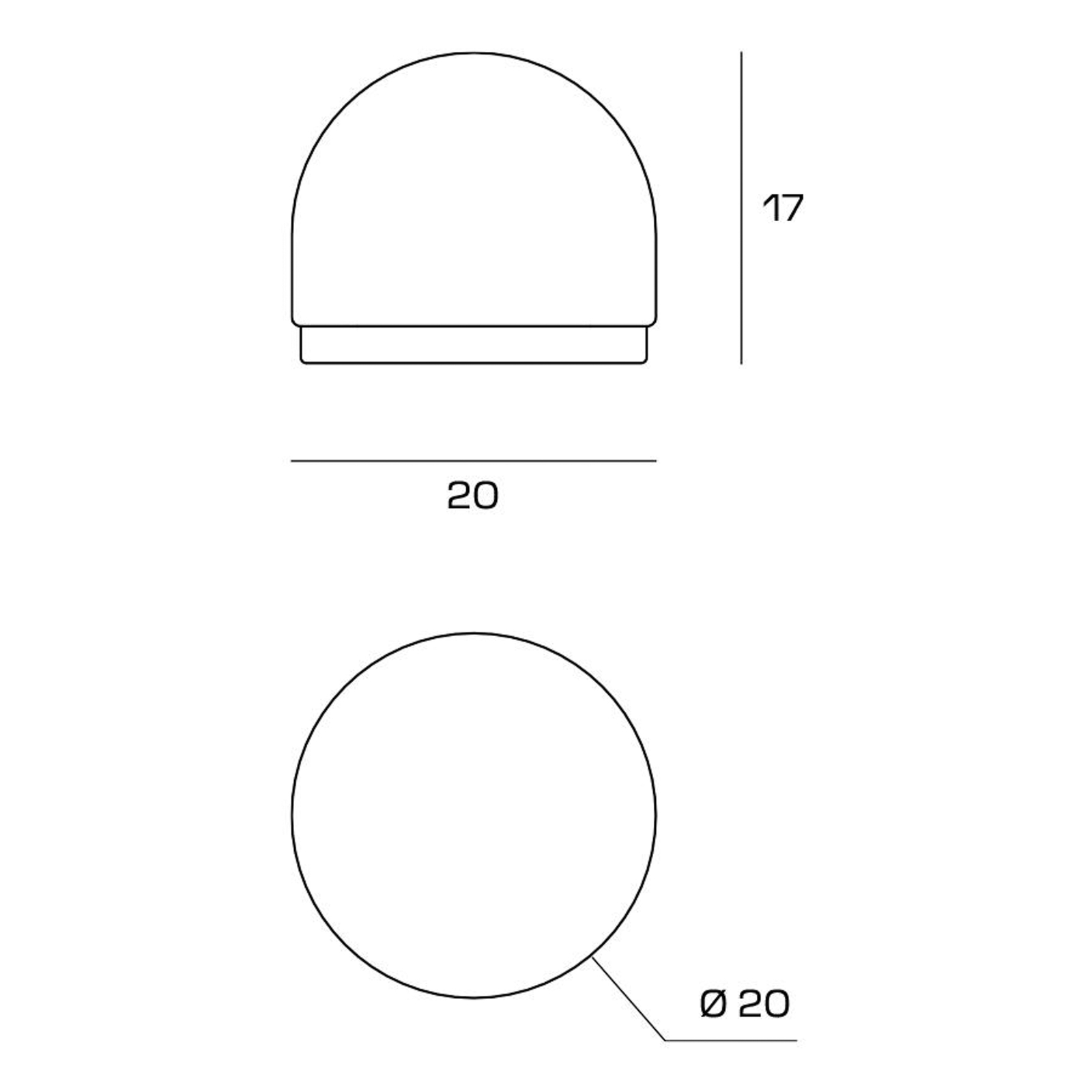 Domu galda lampa, Ø 20 cm, bronza/balta, stikls, GX53