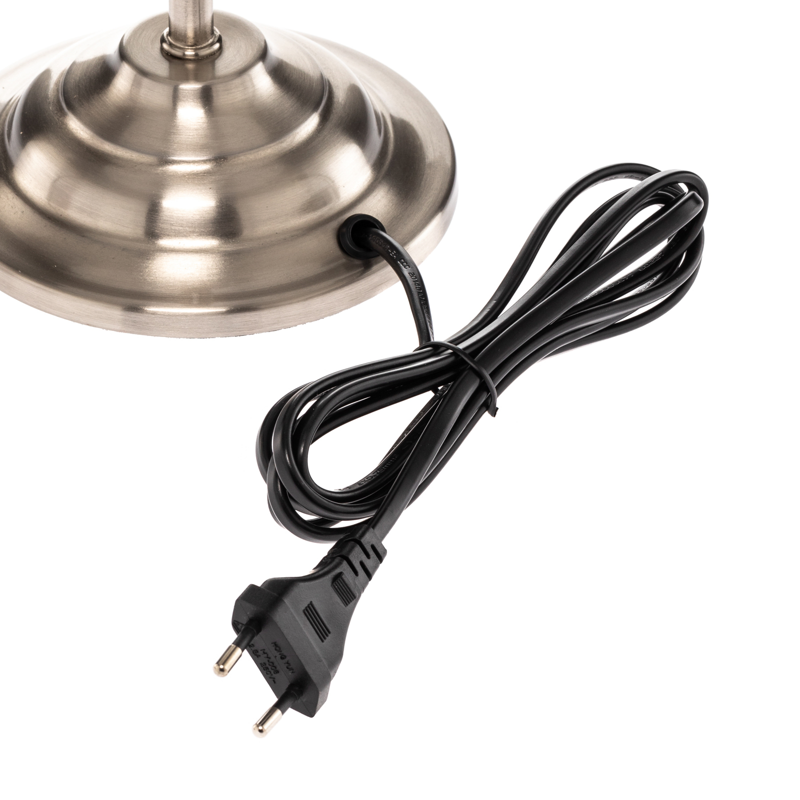 Lindby Alomira tafellamp, 32 cm, nikkel