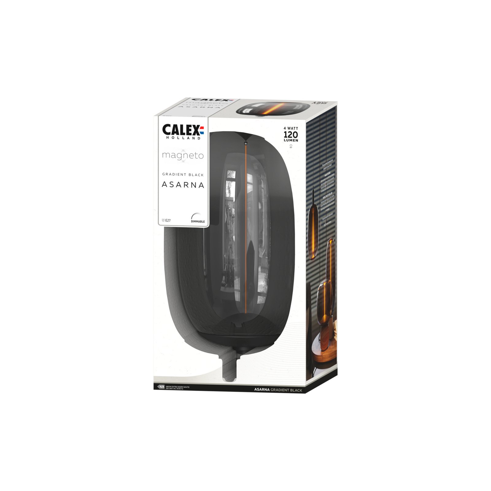Calex Magneto Asarna LED E27 4W 1.800K atenuable