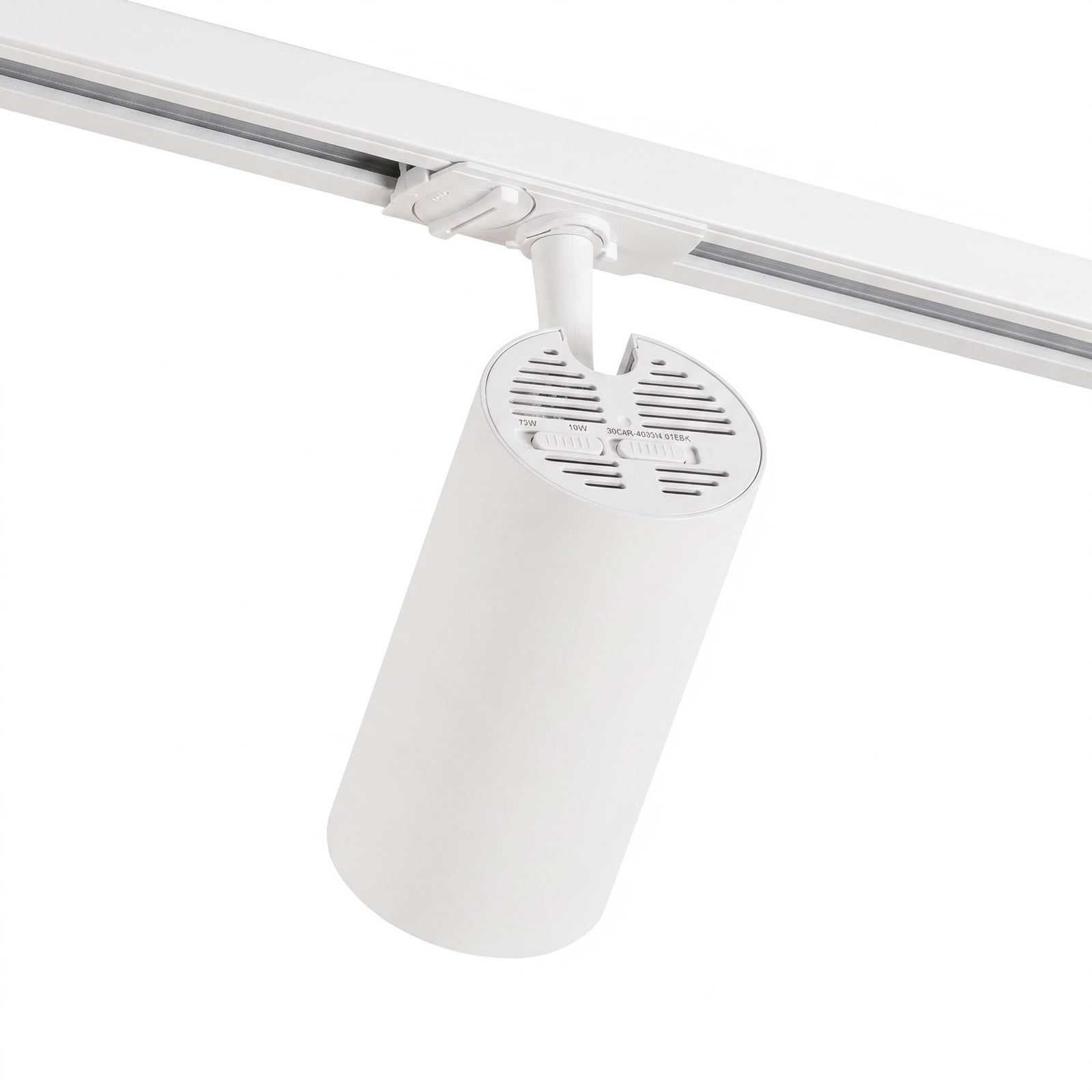 Σύστημα ράγας Lindby Linaro, Ø 7 cm, 3 φτερά, LED, λευκό, CCT