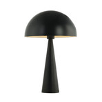 Lampe à poser 20210, métal, 47 cm, noir mat