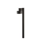 Elune LED path light, matt black, IP44, height 77 cm - Lucande