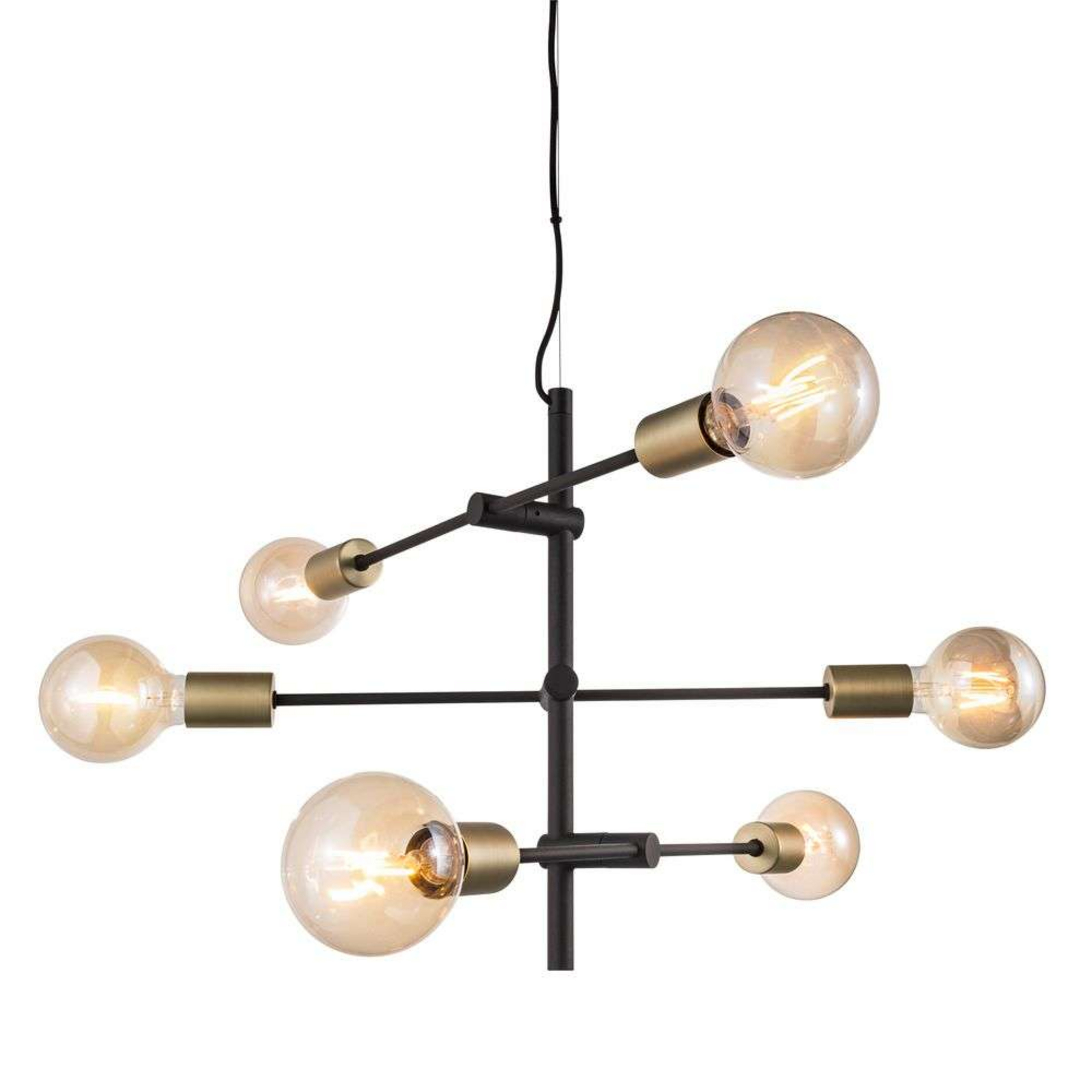 Josefine Pendant Black/Brass - Nordlux