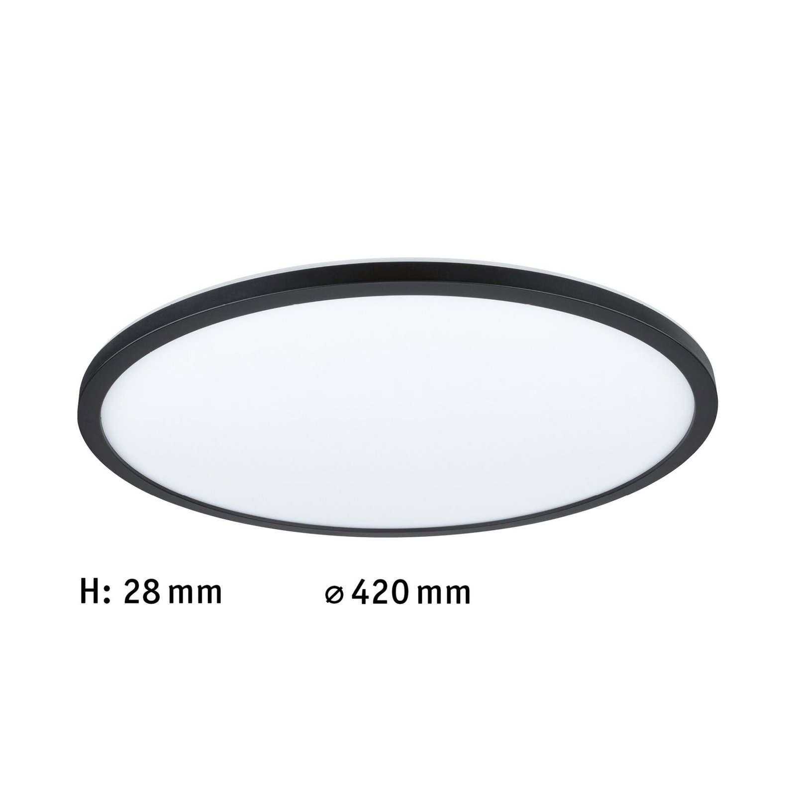 Atria Shine LED Stropní Svítidlo 3-Step Dim. Black - Paulmann