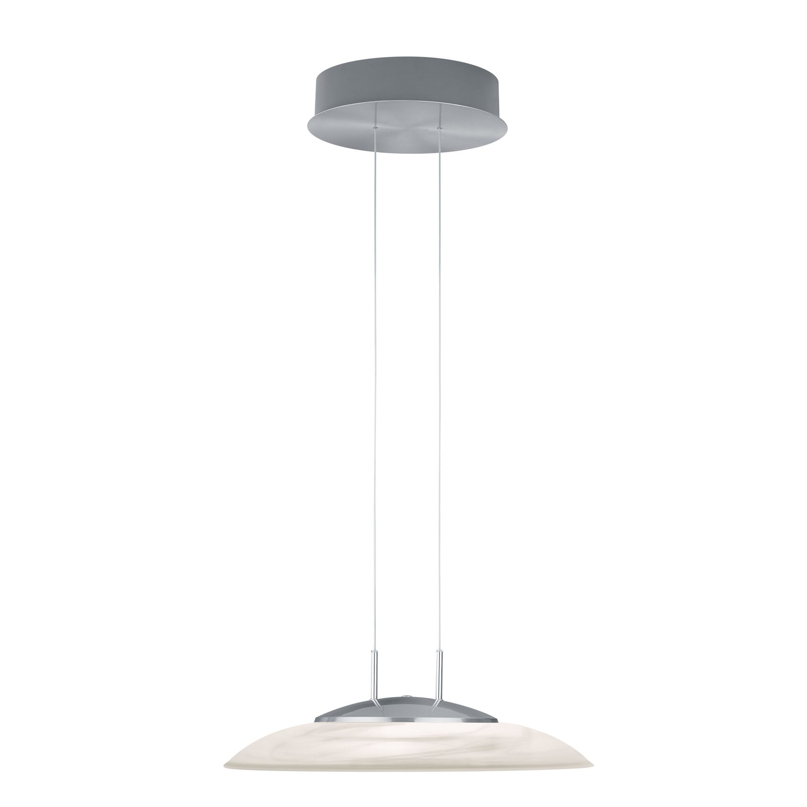 LED hanglamp Findus, mat nikkel/chroom
