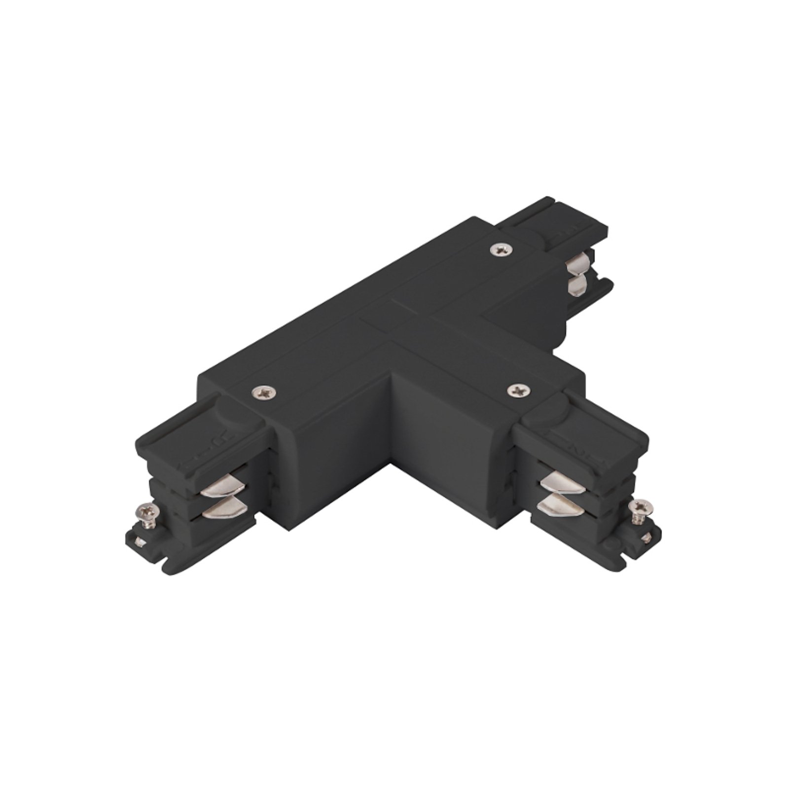 Arcchio T-connector, earth outside right, black
