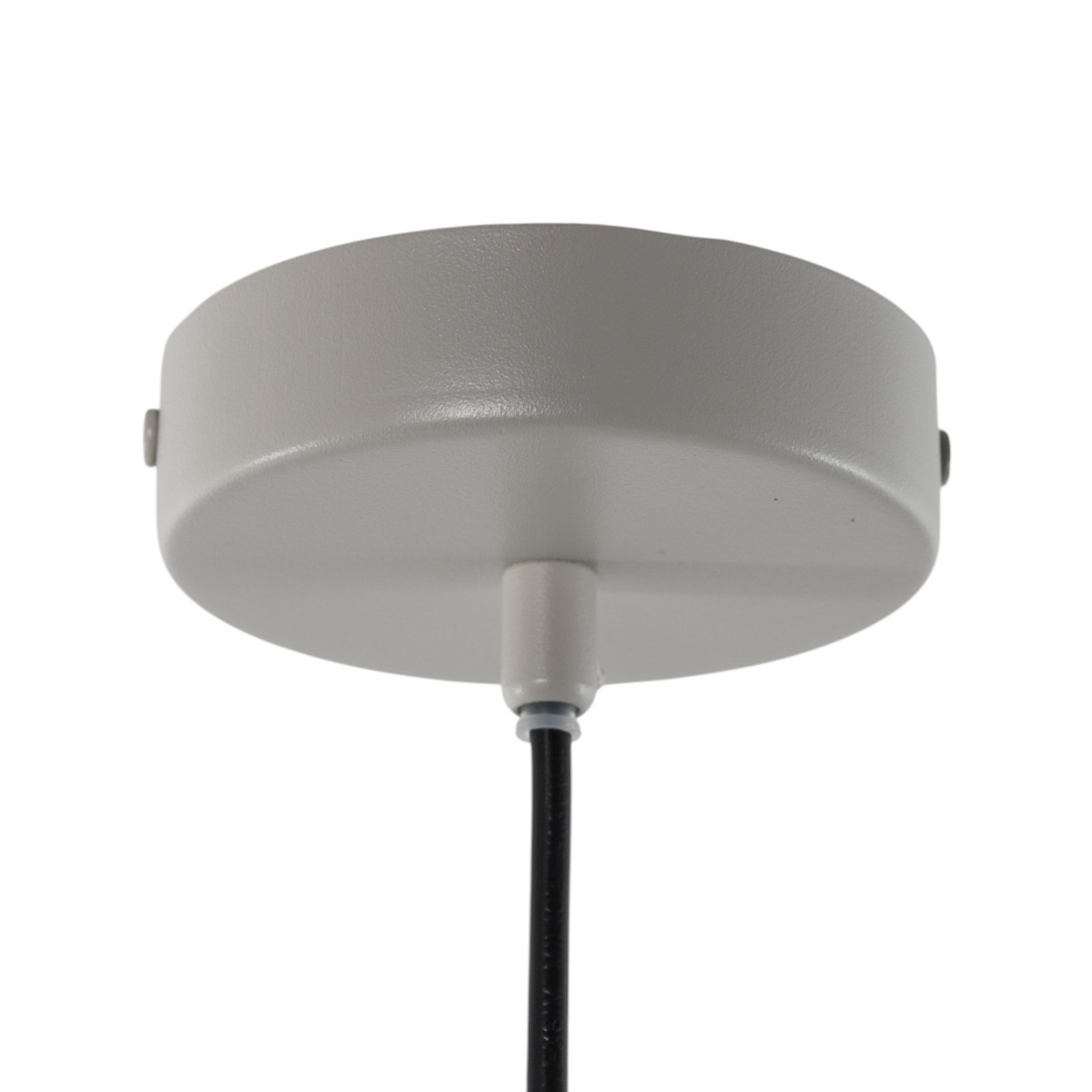 Vitrum cupola M pendant light, taupe, semicircular, Ø 30 cm