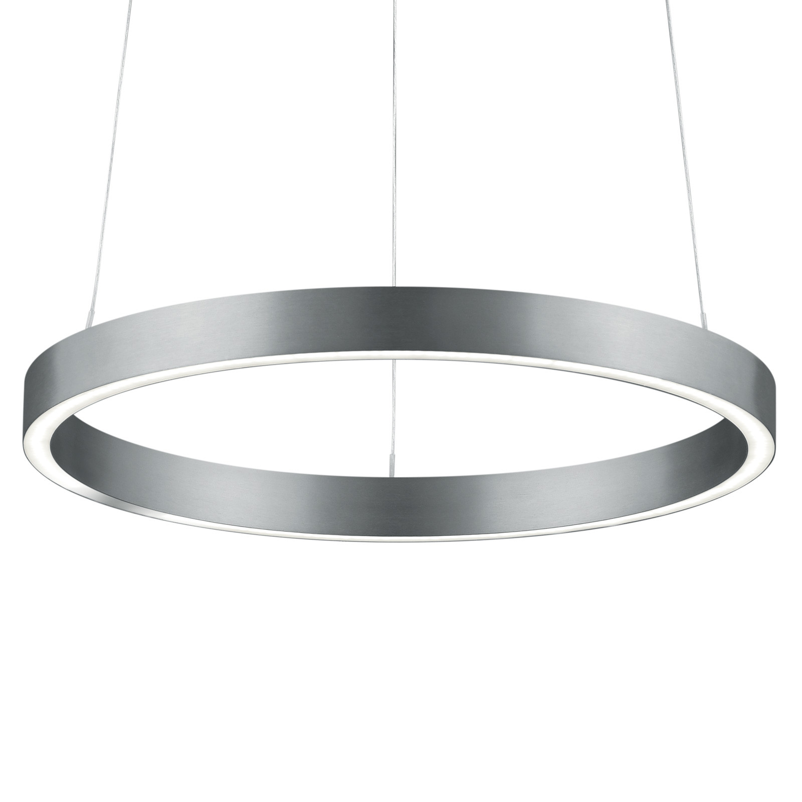 Knapstein Lampă susp. LED Svea-40 senzor gesturi nichel - Camera de zi / sufragerie - Modern - nichel mat - Metal