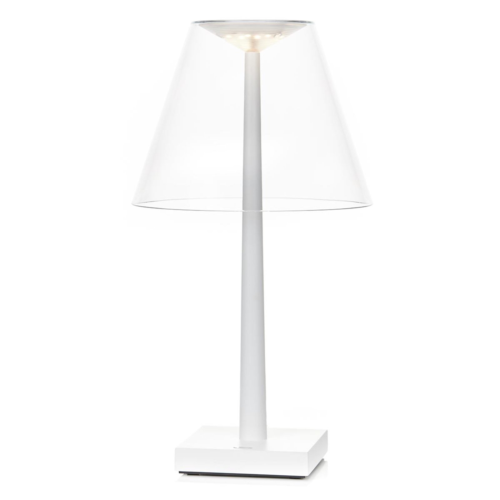 Rotaliana Dina+ LED baterijska stolna lampa bijela/bijela