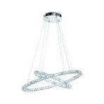 Suspension LED Toneria chromée 90 cm en acier inoxydable - Stars of Light