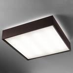 Deckenlampe Quadrat C m. LED 60x60 wenge