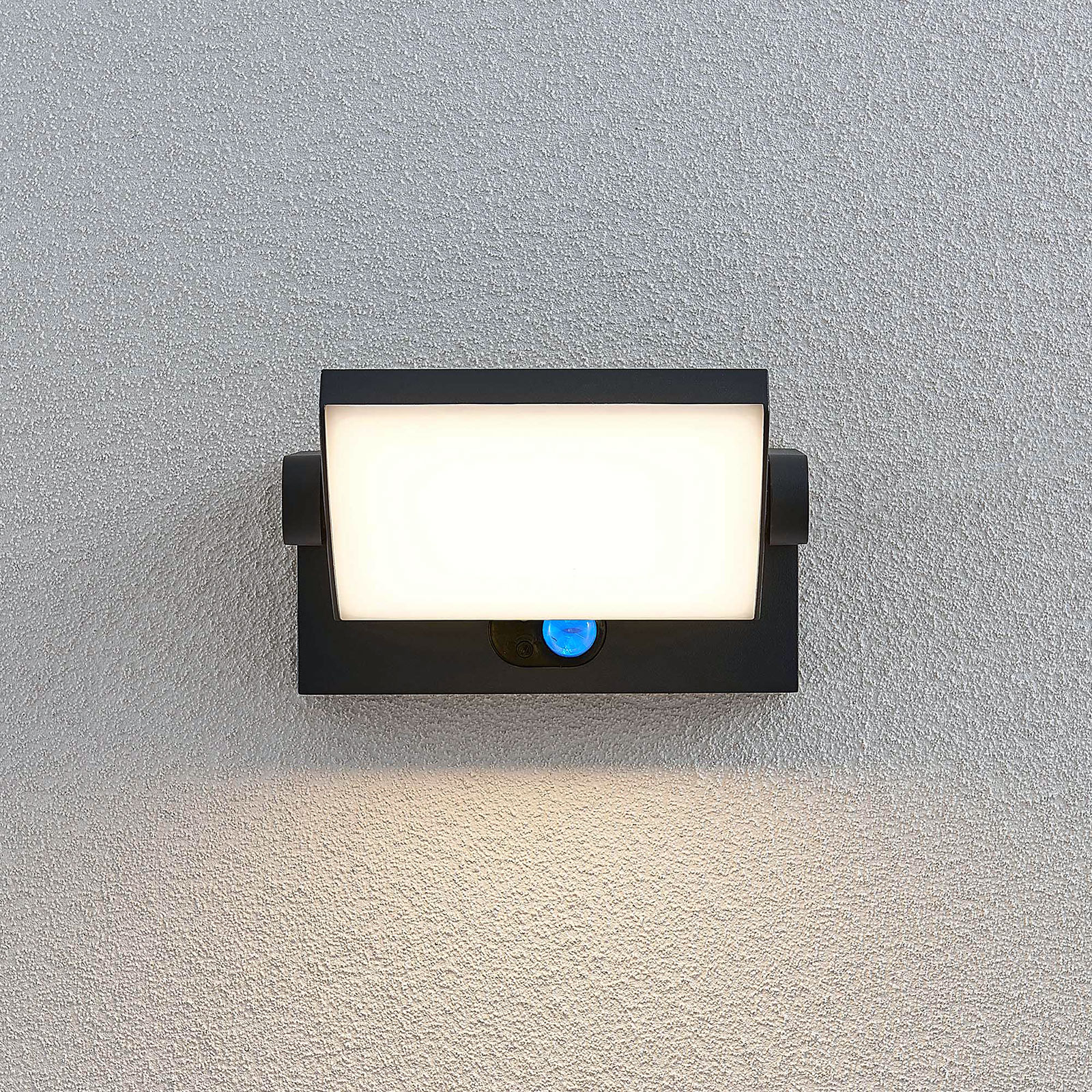 Aurinkokäyttöinen LED-seinävalaisin Sherin sensori
