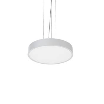 Lampa wisząca LED C90-P, Ø 57 cm, 3 000 K, biała