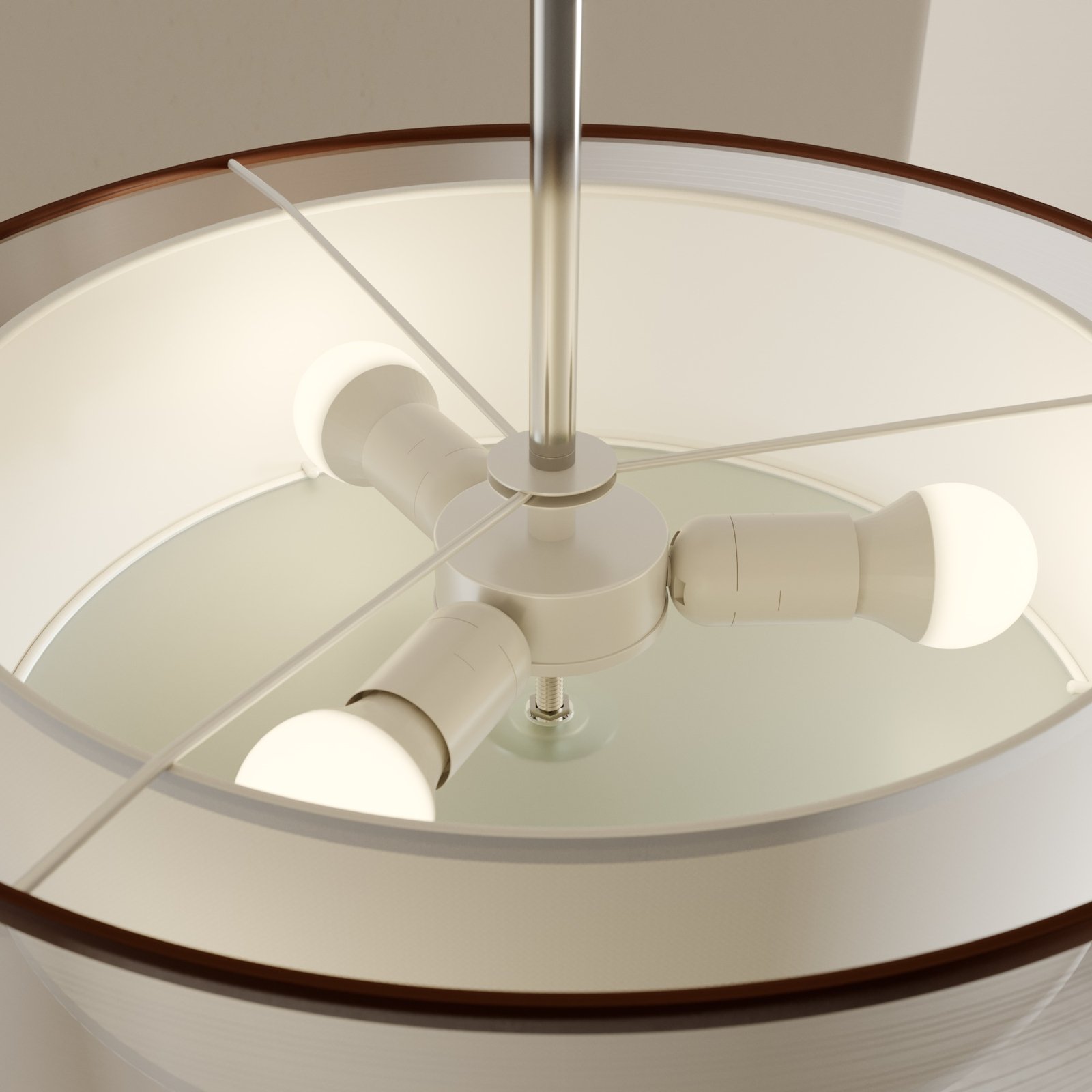 Pikka LED Ceiling Lamp Brown/White - Lindby