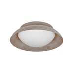 Lampa sufitowa OSRAM ORBIS Milan, drewno, Ø 31 cm, metal/szkło