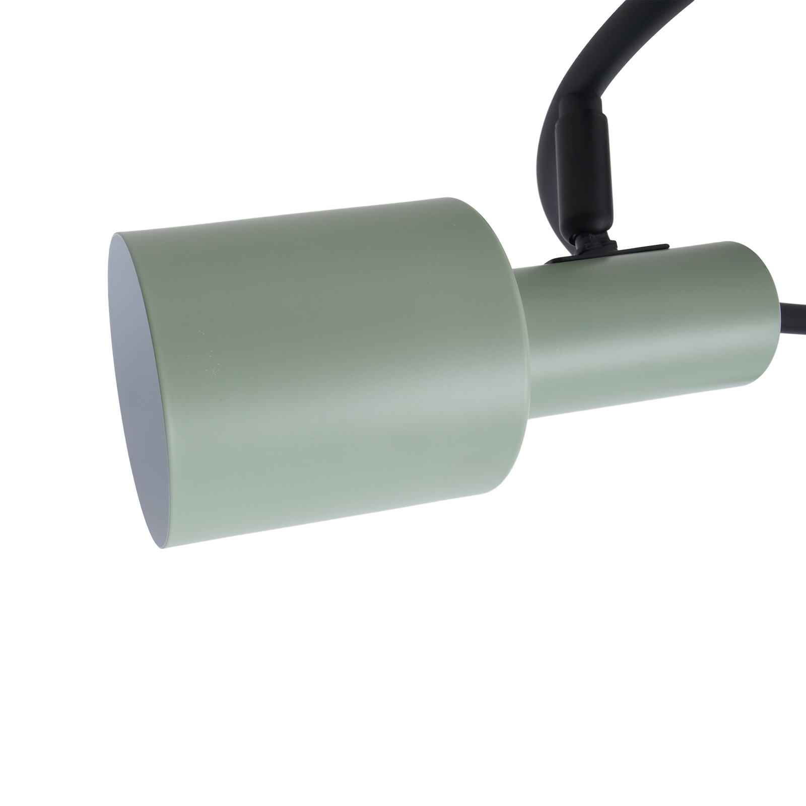 Lindby downlight Ovelia, green/black, round, 3-bulb.