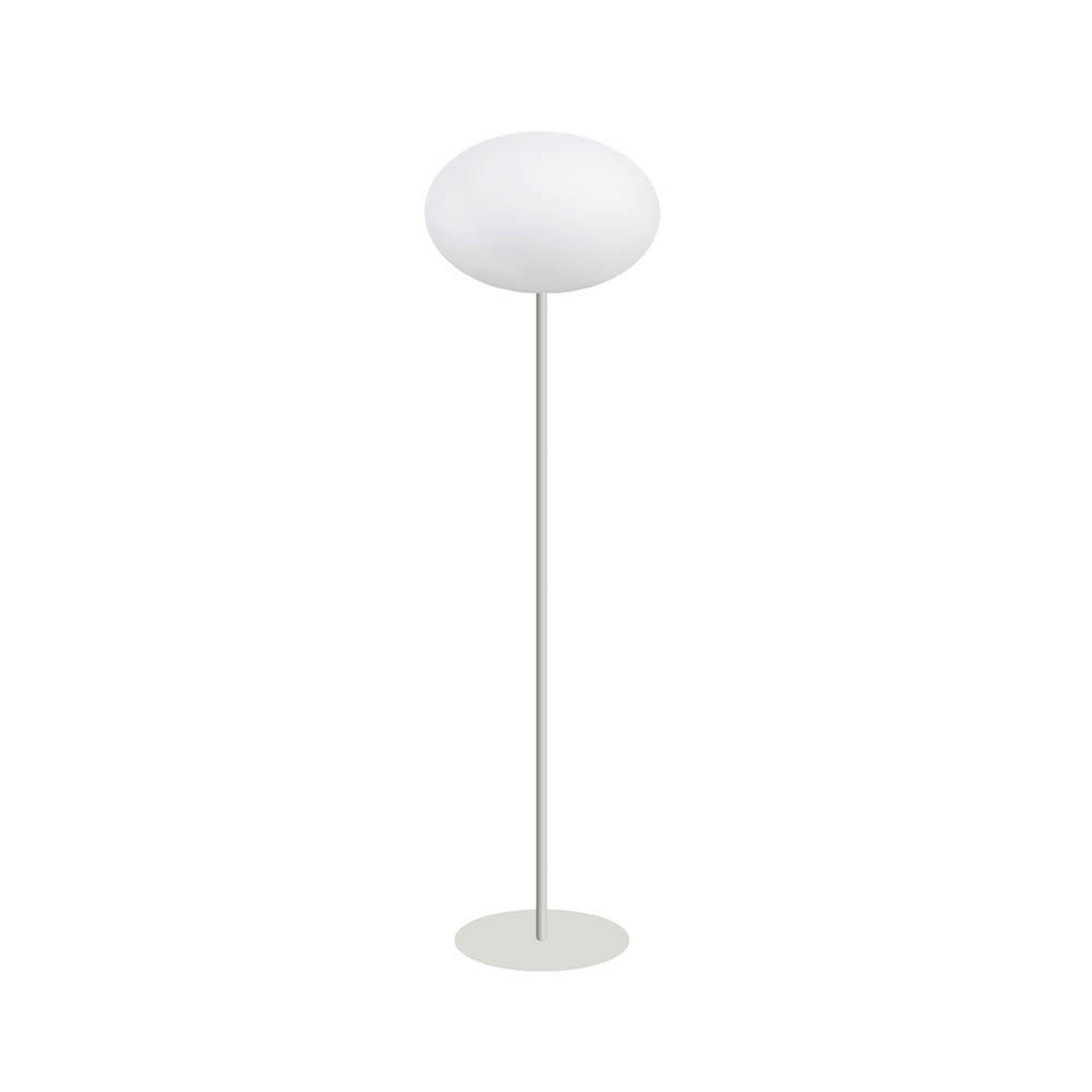 Candeeiro de pé Eggy Pin, regulável Ø 32 cm, branco/ópico - CPH Lighting